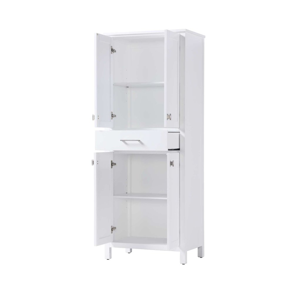 28 inch Bath Storage Cabinet in White. Picture 2