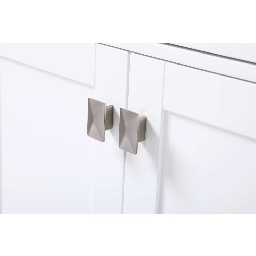 28 inch Bath Storage Cabinet in White. Picture 3