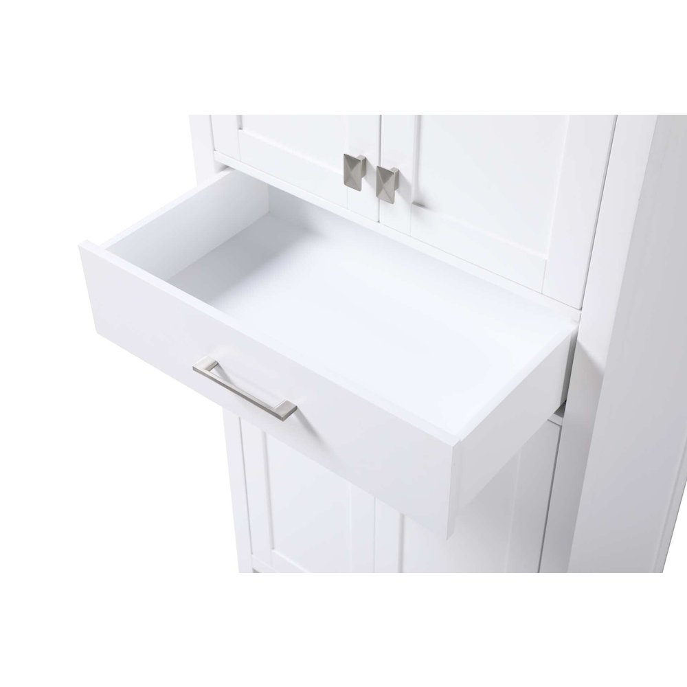 28 inch Bath Storage Cabinet in White. Picture 4