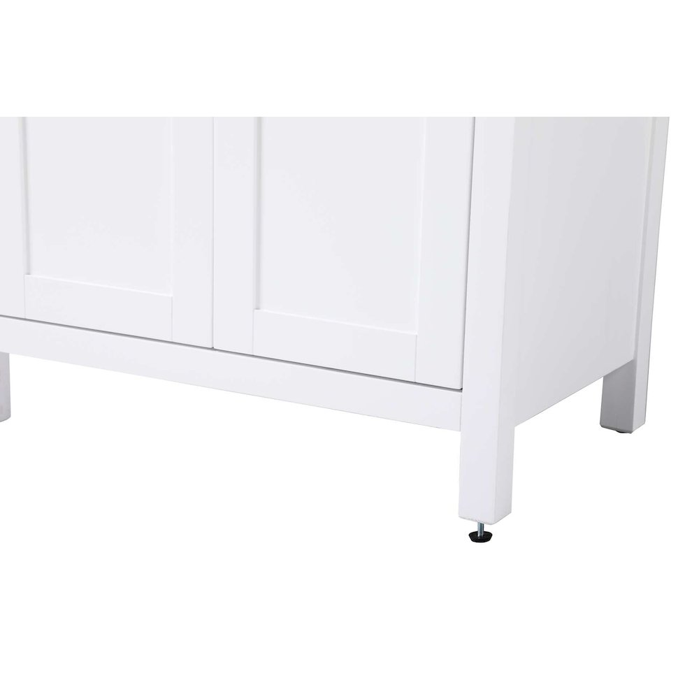 28 inch Bath Storage Cabinet in White. Picture 6