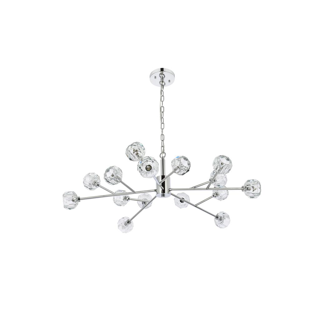 Graham 15 Light Pendant in Chrome. Picture 6