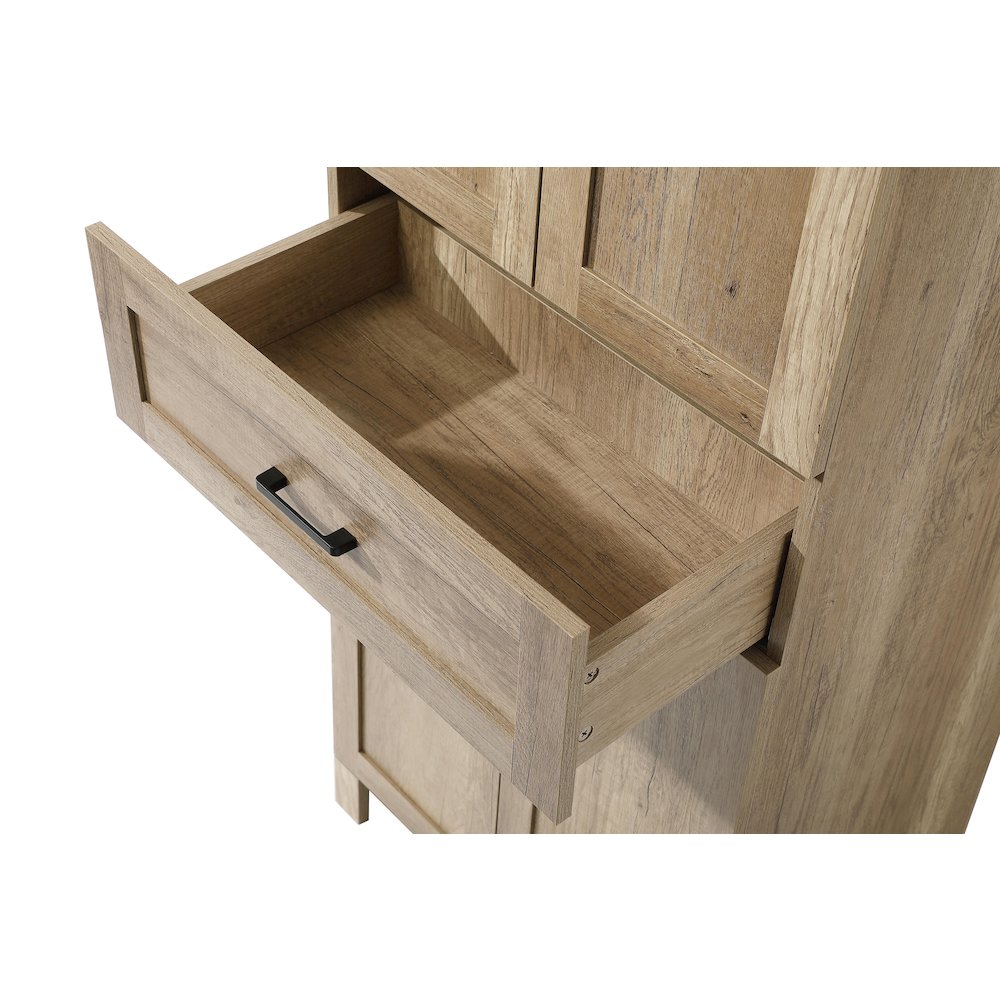 24 Inch Bath Storage Cabinet  in Natural Oak. Picture 5