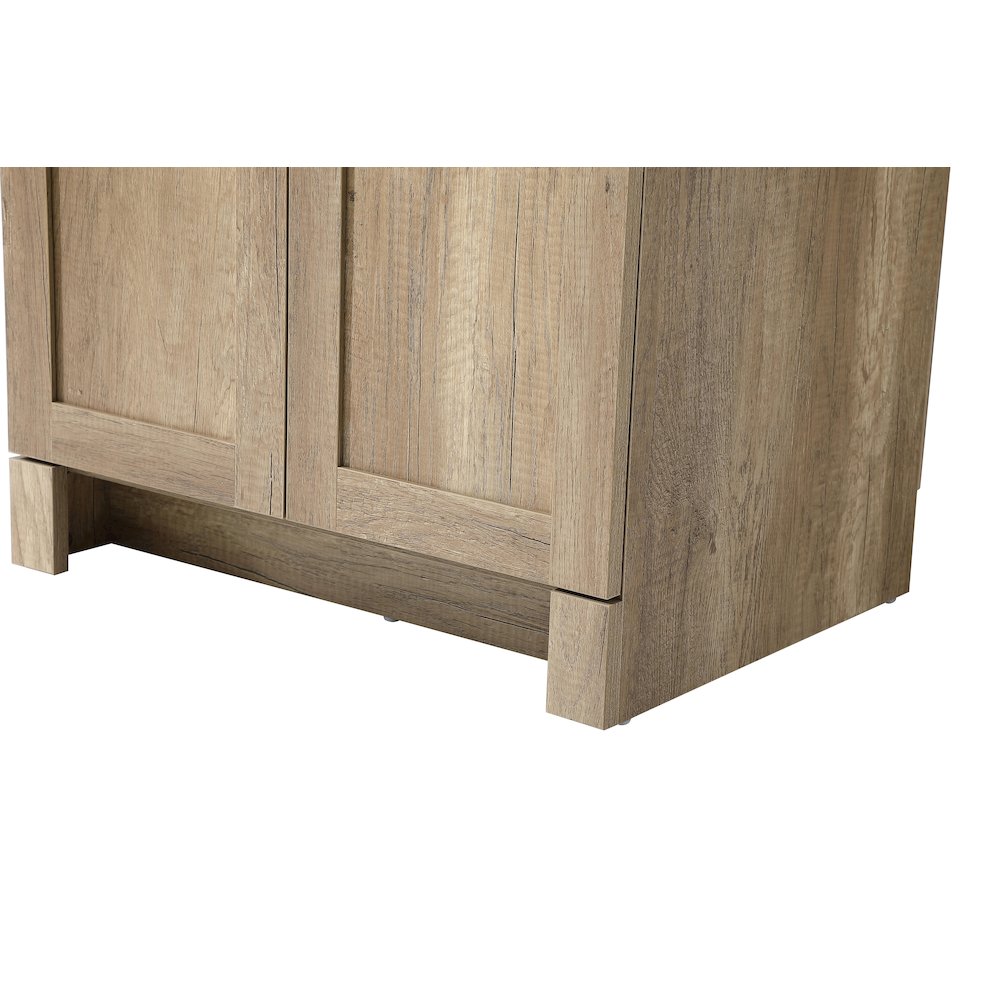 24 Inch Bath Storage Cabinet  in Natural Oak. Picture 6