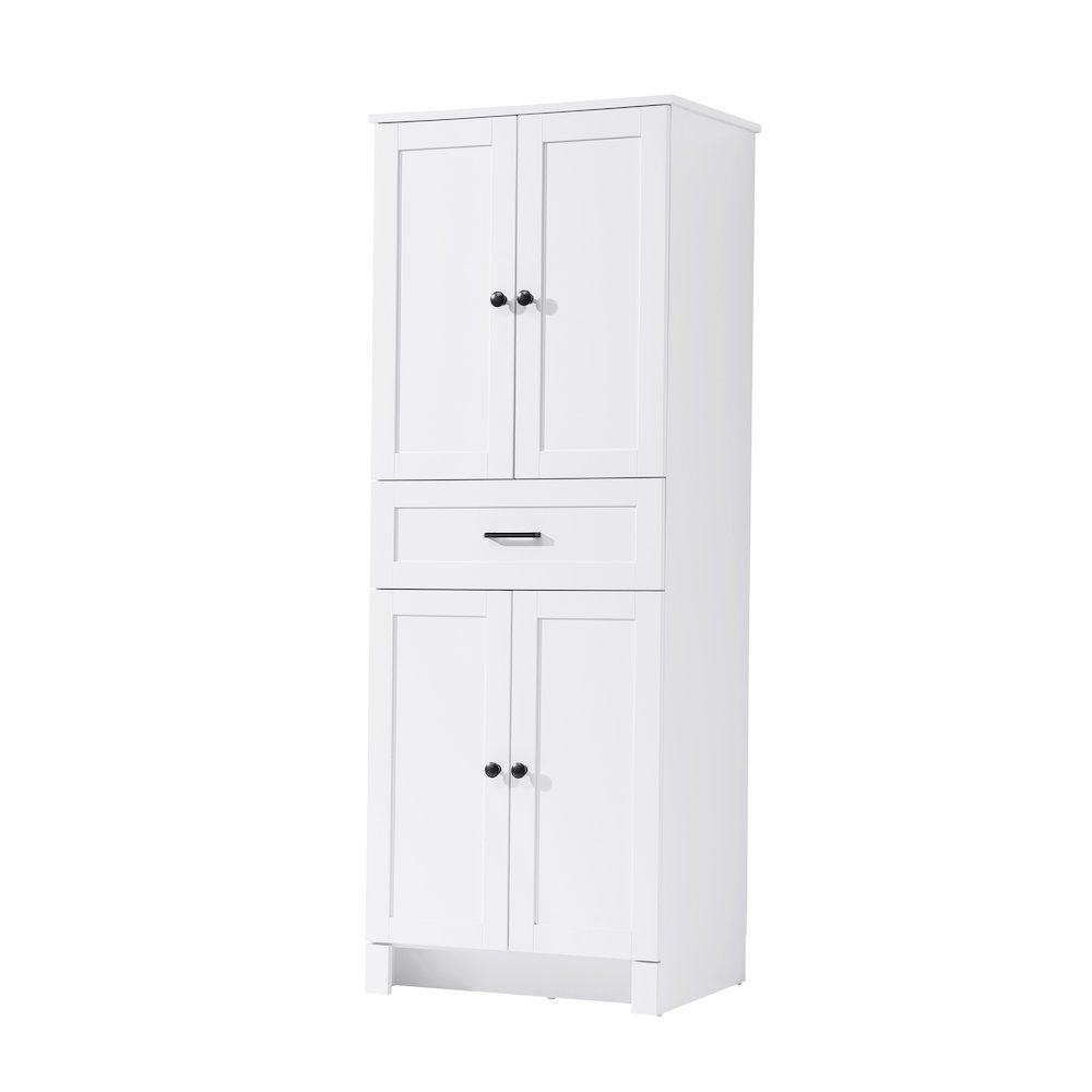 24 Inch Bath Storage Cabinet  in White. Picture 1