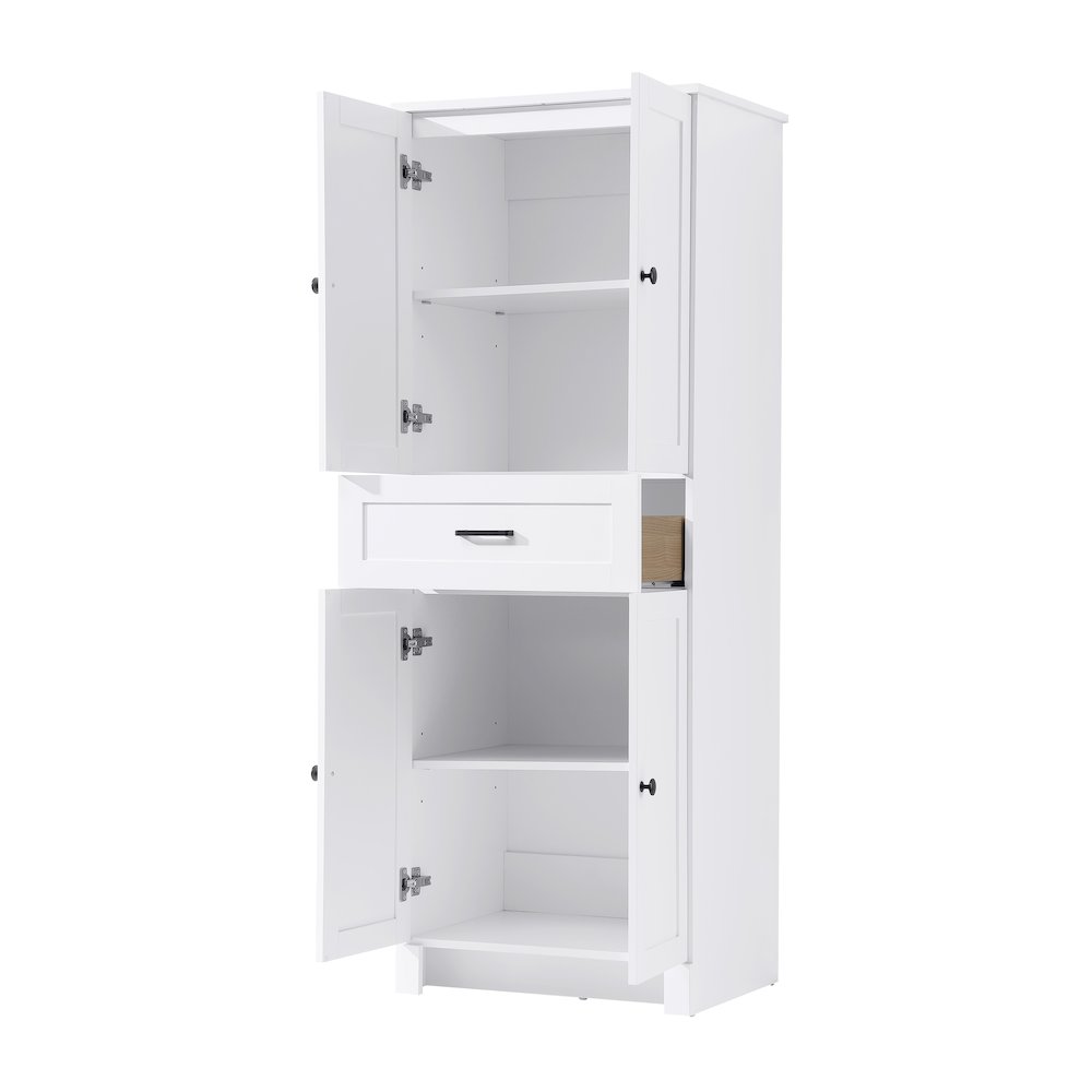 24 Inch Bath Storage Cabinet  in White. Picture 2
