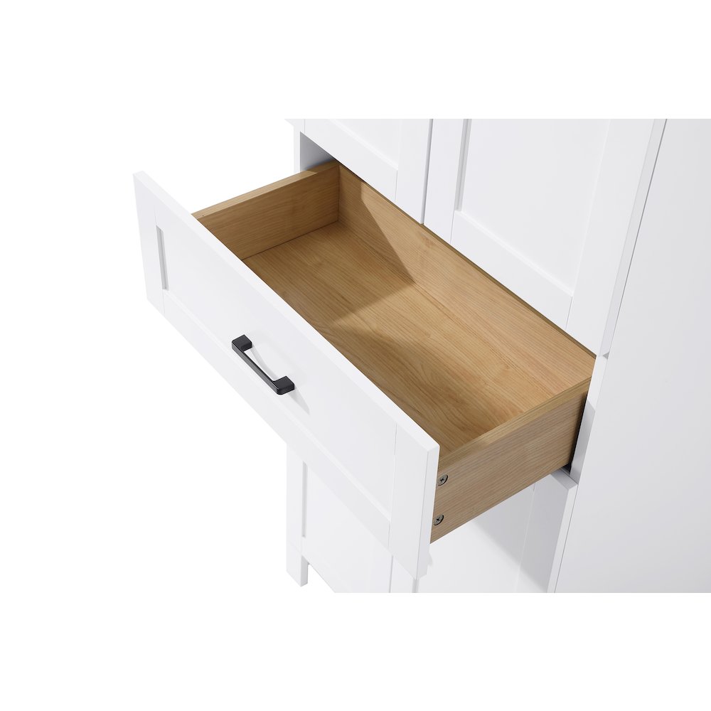 24 Inch Bath Storage Cabinet  in White. Picture 5