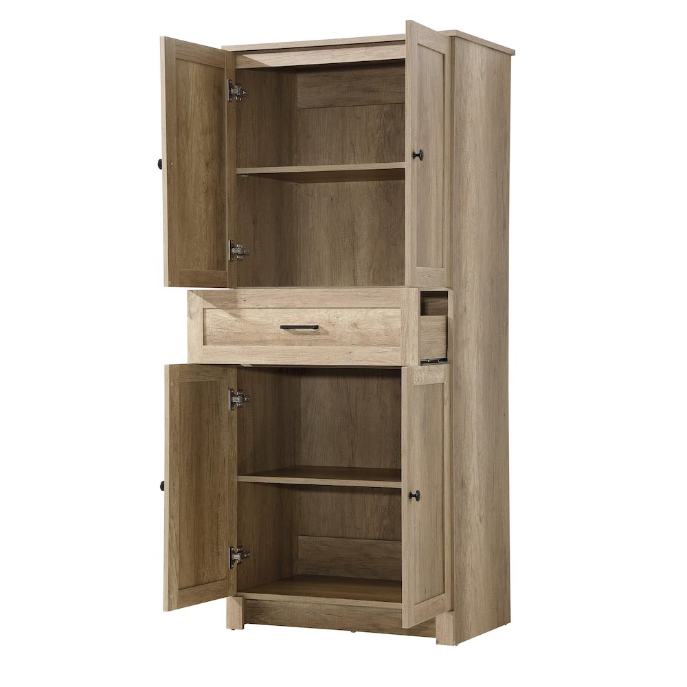 28 Inch Bath Storage Cabinet  in Natural Oak. Picture 2