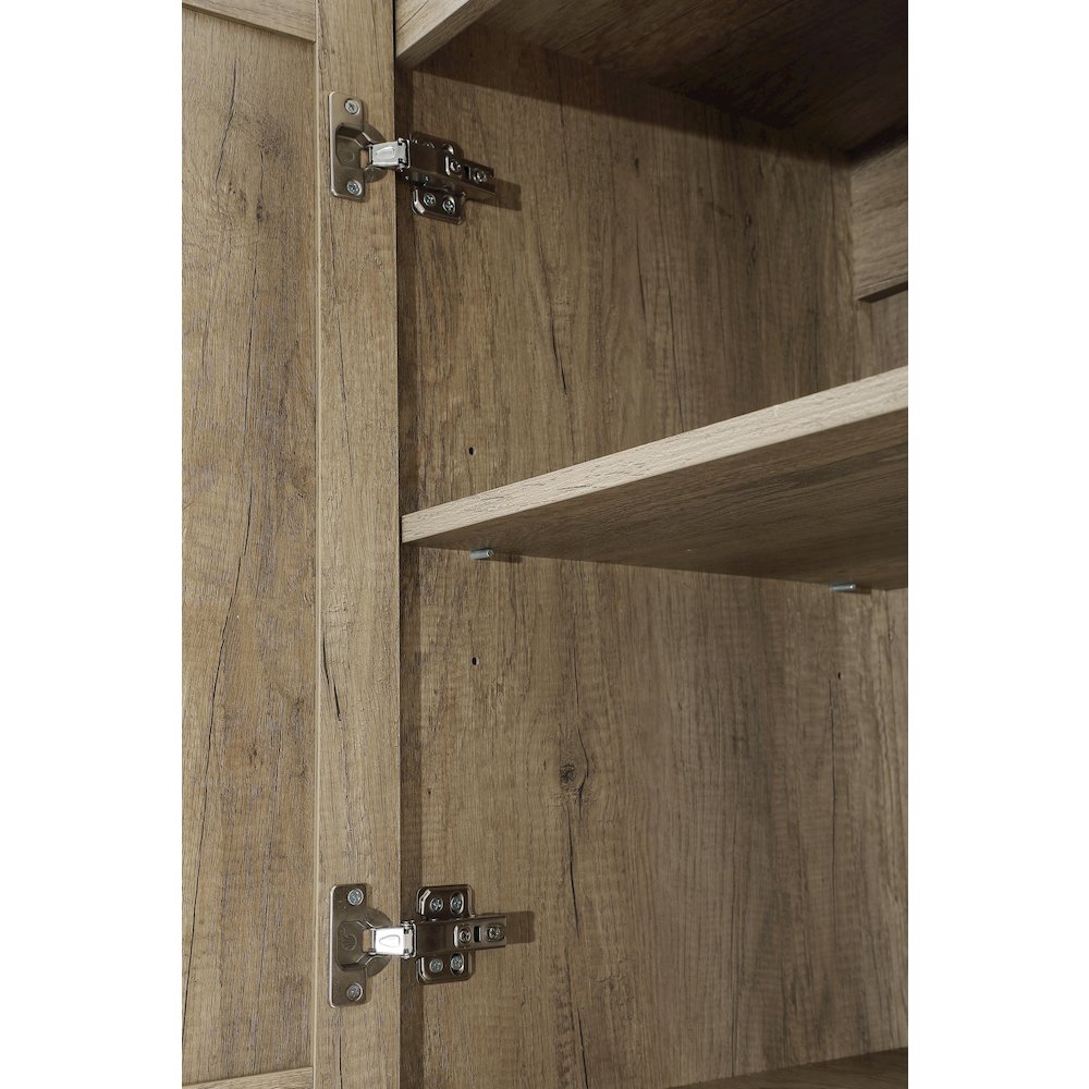28 Inch Bath Storage Cabinet  in Natural Oak. Picture 4