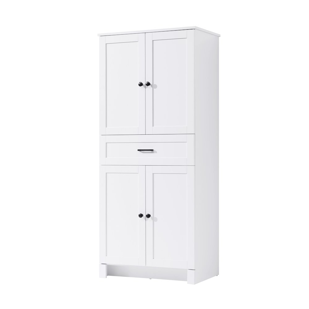 28 Inch Bath Storage Cabinet  in White. Picture 1
