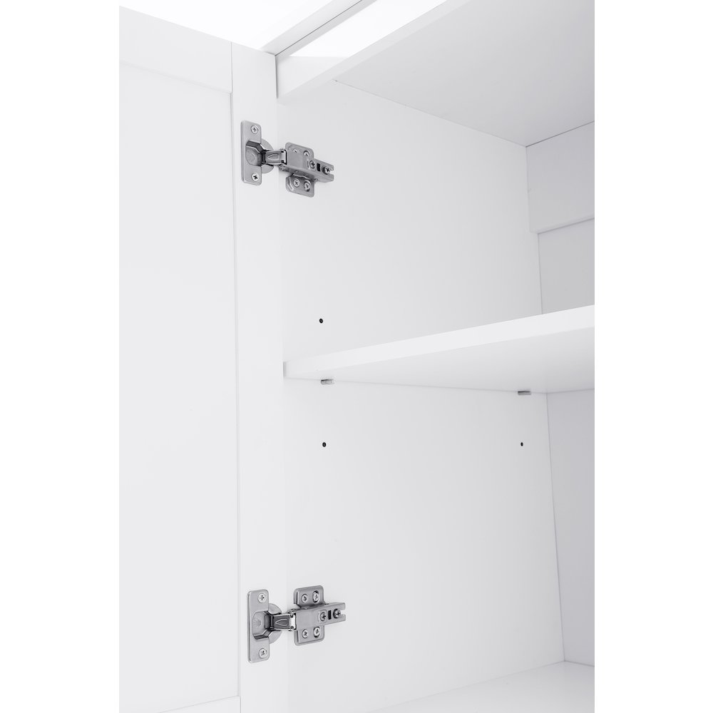 28 Inch Bath Storage Cabinet  in White. Picture 4