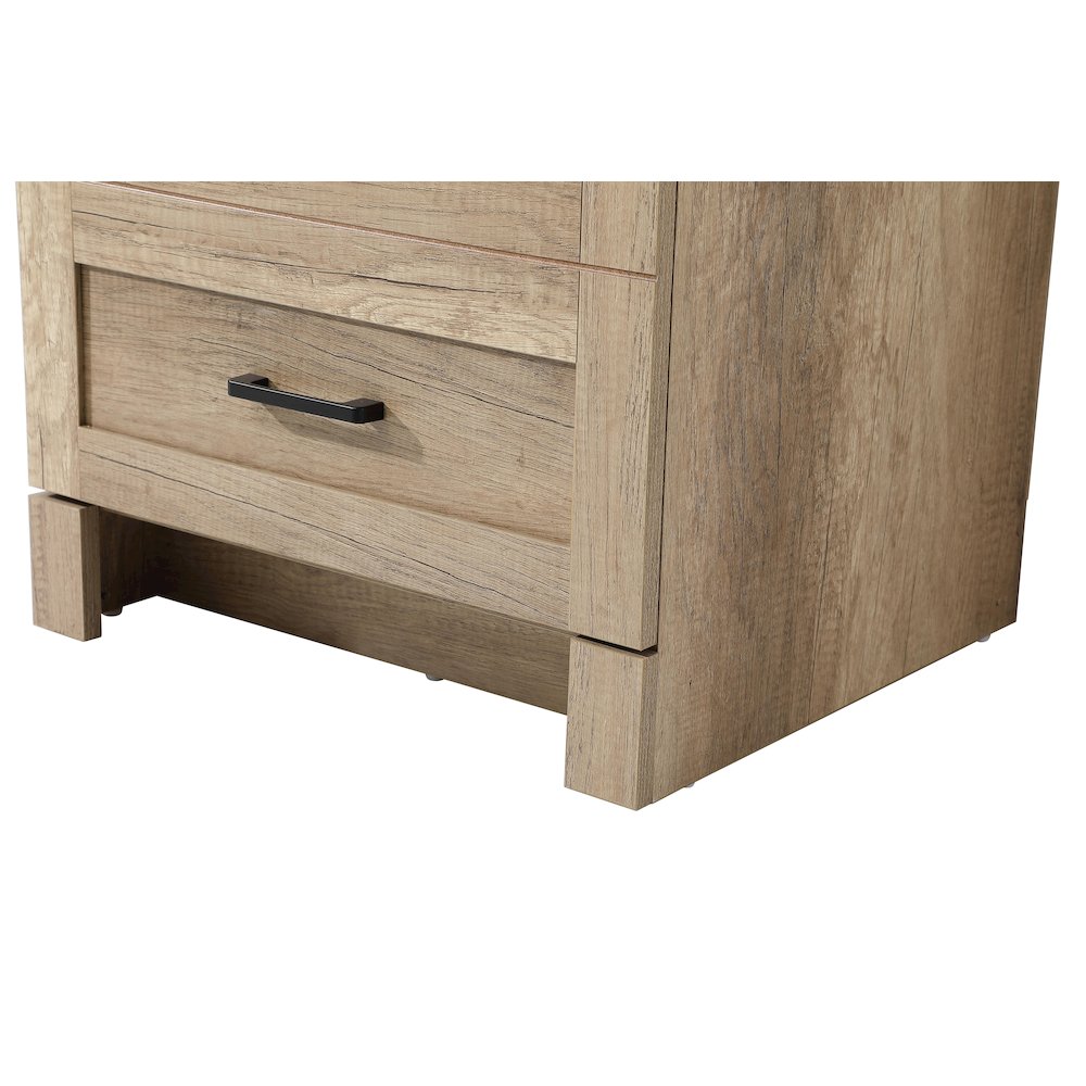 20 Inch Bath Storage Glass Cabinet  in Natural Oak. Picture 6