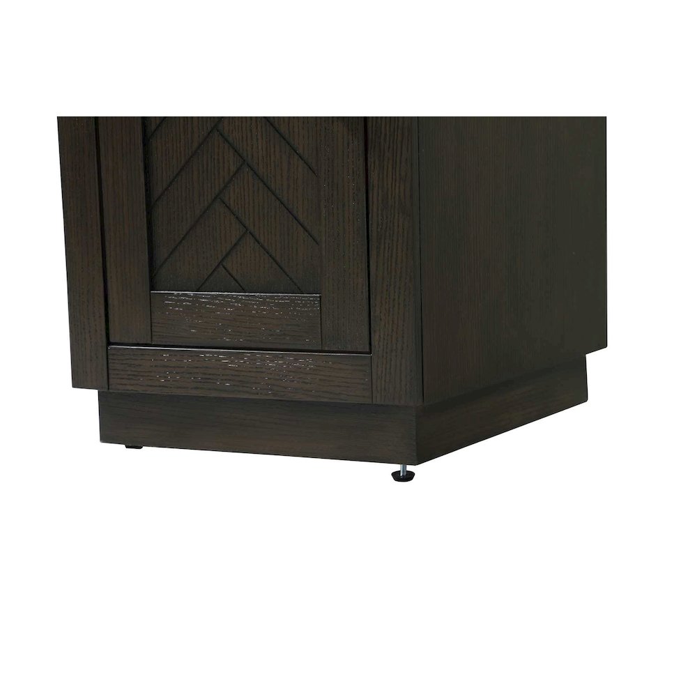 16 inch Bath Storage Cabinet in Chocolate Oak. Picture 7