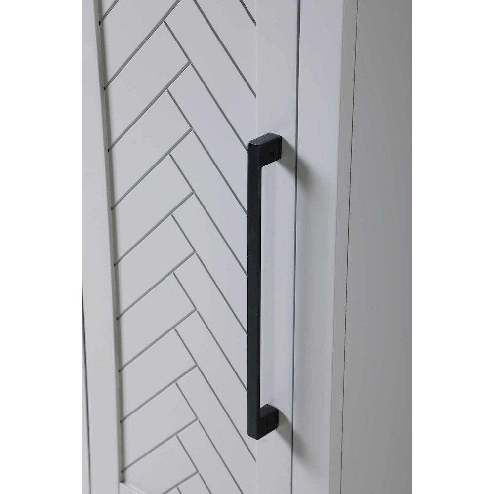 16 inch Bath Storage Cabinet in Grey. Picture 3