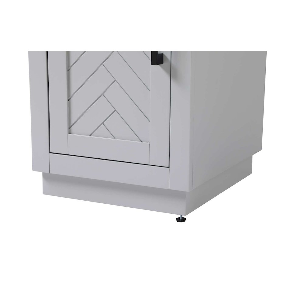 16 inch Bath Storage Cabinet in Grey. Picture 6