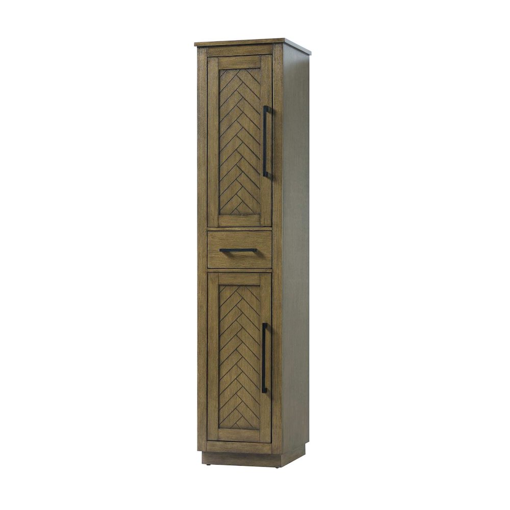 16 inch Bath Storage Cabinet in Hazel Oak. Picture 1