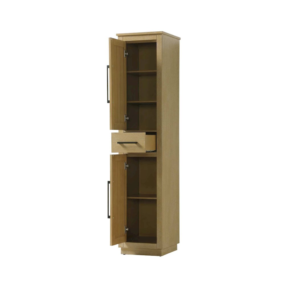 16 inch Bath Storage Cabinet in Linen oak. Picture 2