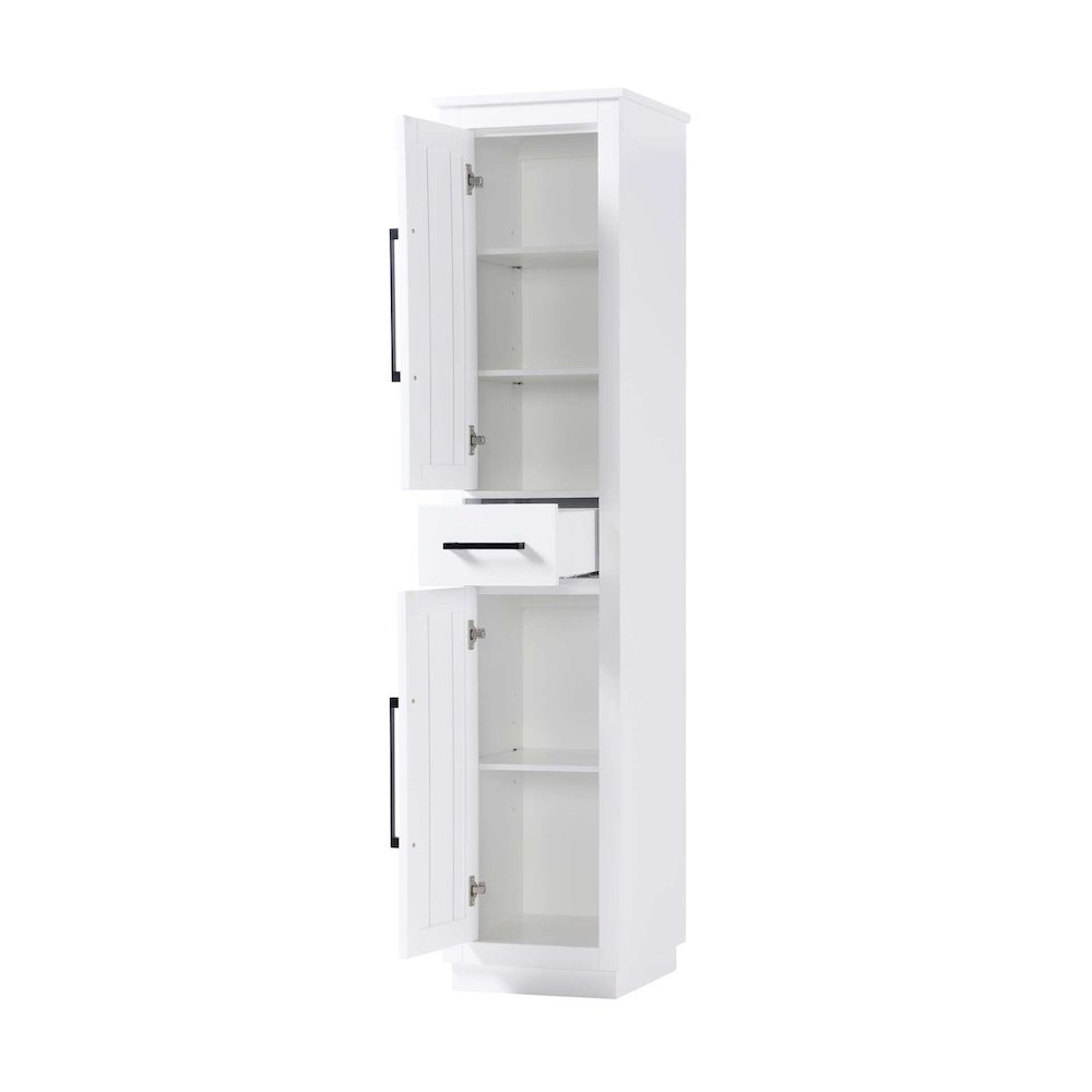 16 inch Bath Storage Cabinet in White. Picture 2