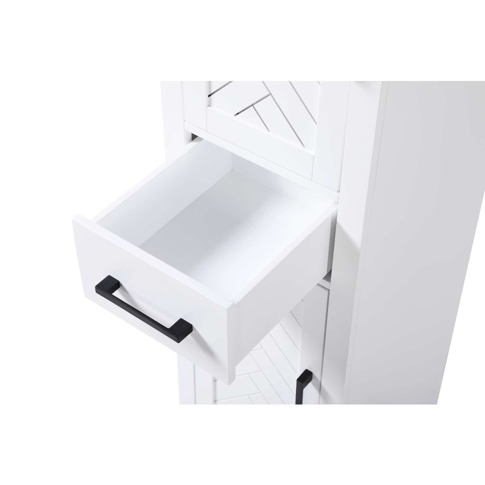 16 inch Bath Storage Cabinet in White. Picture 4
