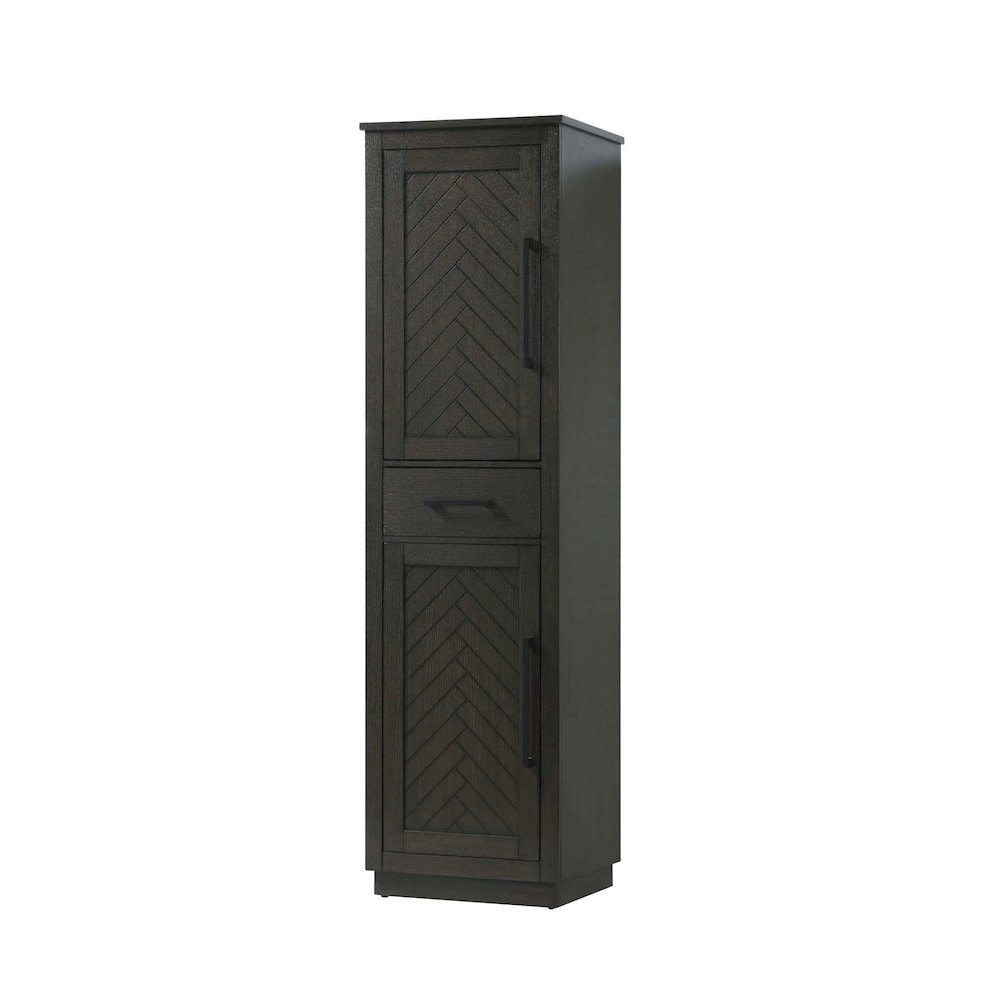 20 inch Bath Storage Cabinet in Chocolate Oak. Picture 1