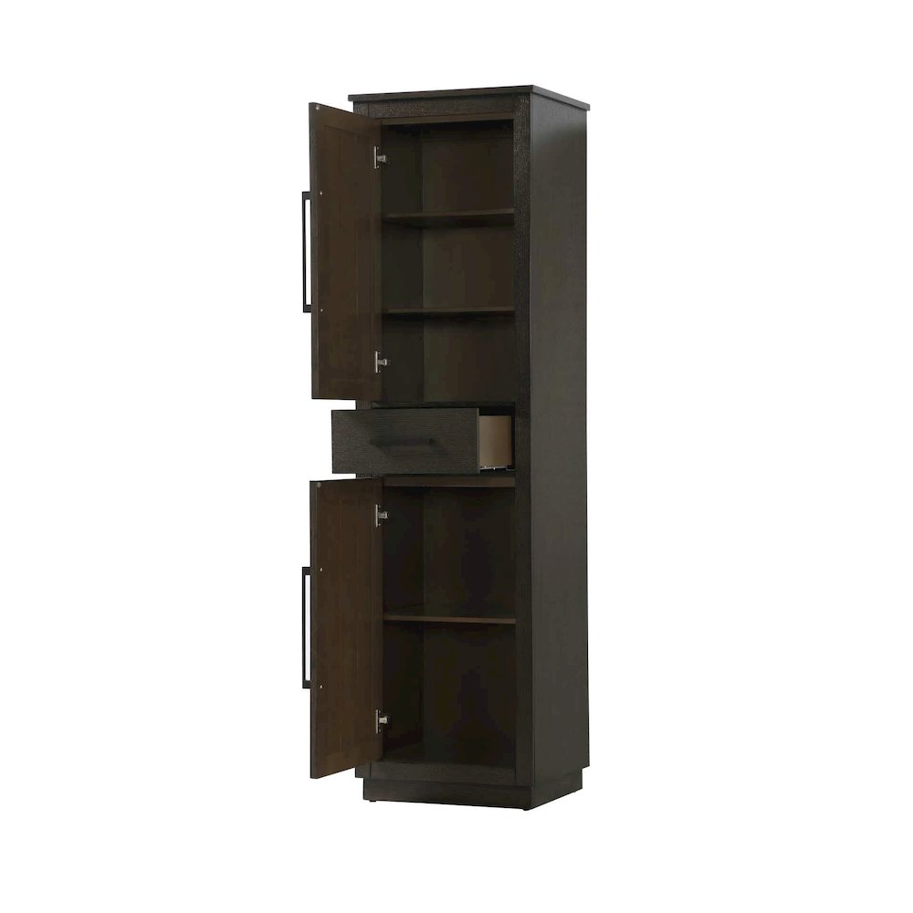 20 inch Bath Storage Cabinet in Chocolate Oak. Picture 2