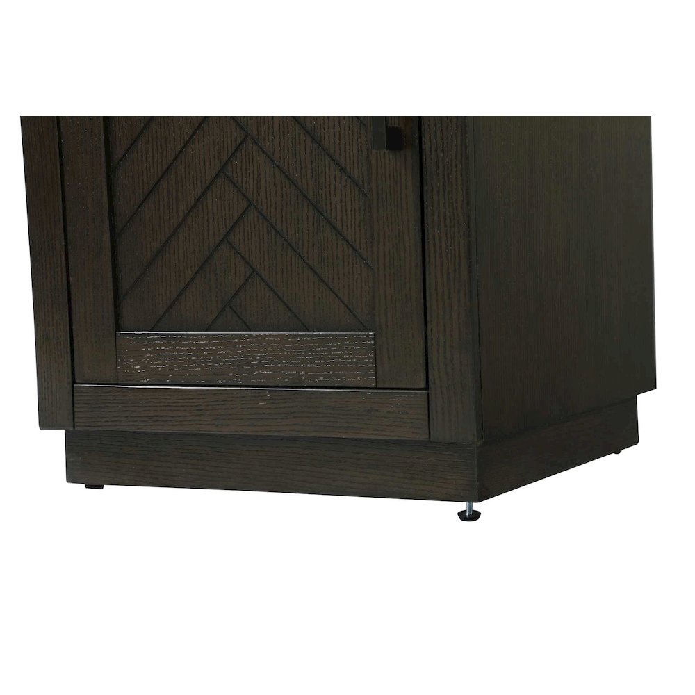 20 inch Bath Storage Cabinet in Chocolate Oak. Picture 7