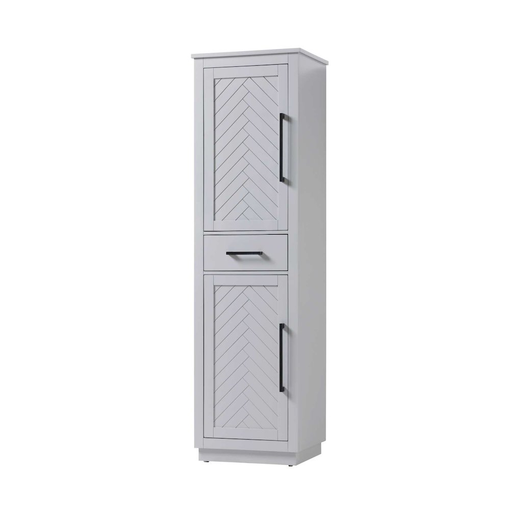 20 inch Bath Storage Cabinet in Grey. Picture 1
