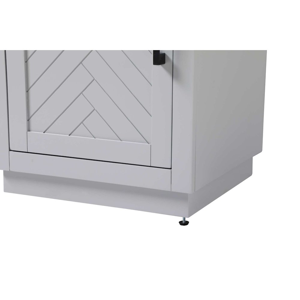 20 inch Bath Storage Cabinet in Grey. Picture 6