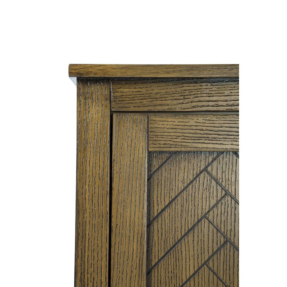 20 inch Bath Storage Cabinet in Hazel Oak. Picture 3