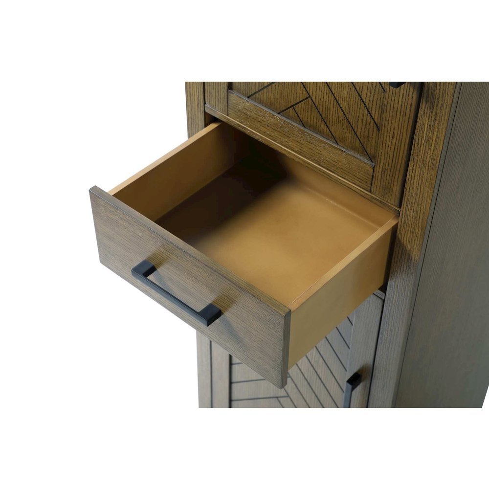 20 inch Bath Storage Cabinet in Hazel Oak. Picture 5