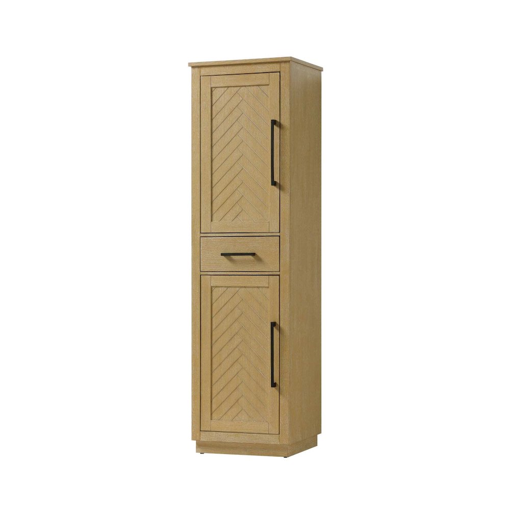20 inch Bath Storage Cabinet in Linen oak. Picture 1