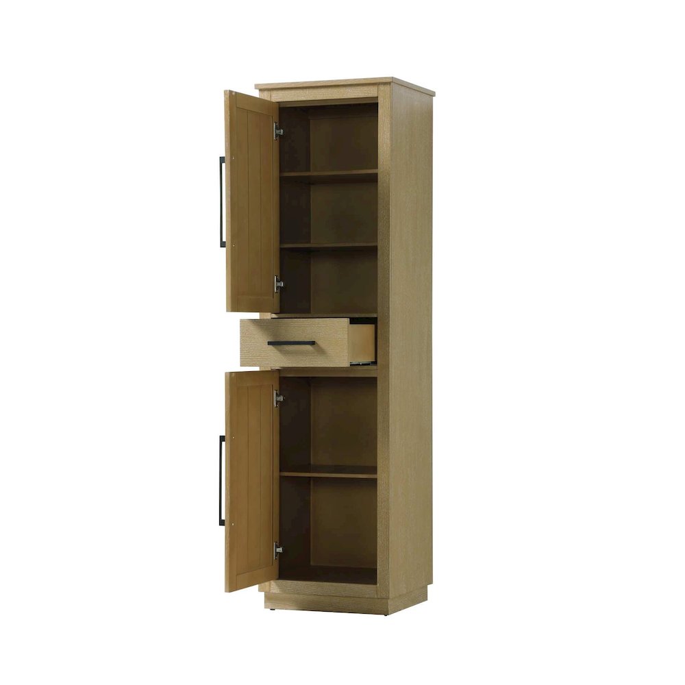 20 inch Bath Storage Cabinet in Linen oak. Picture 2