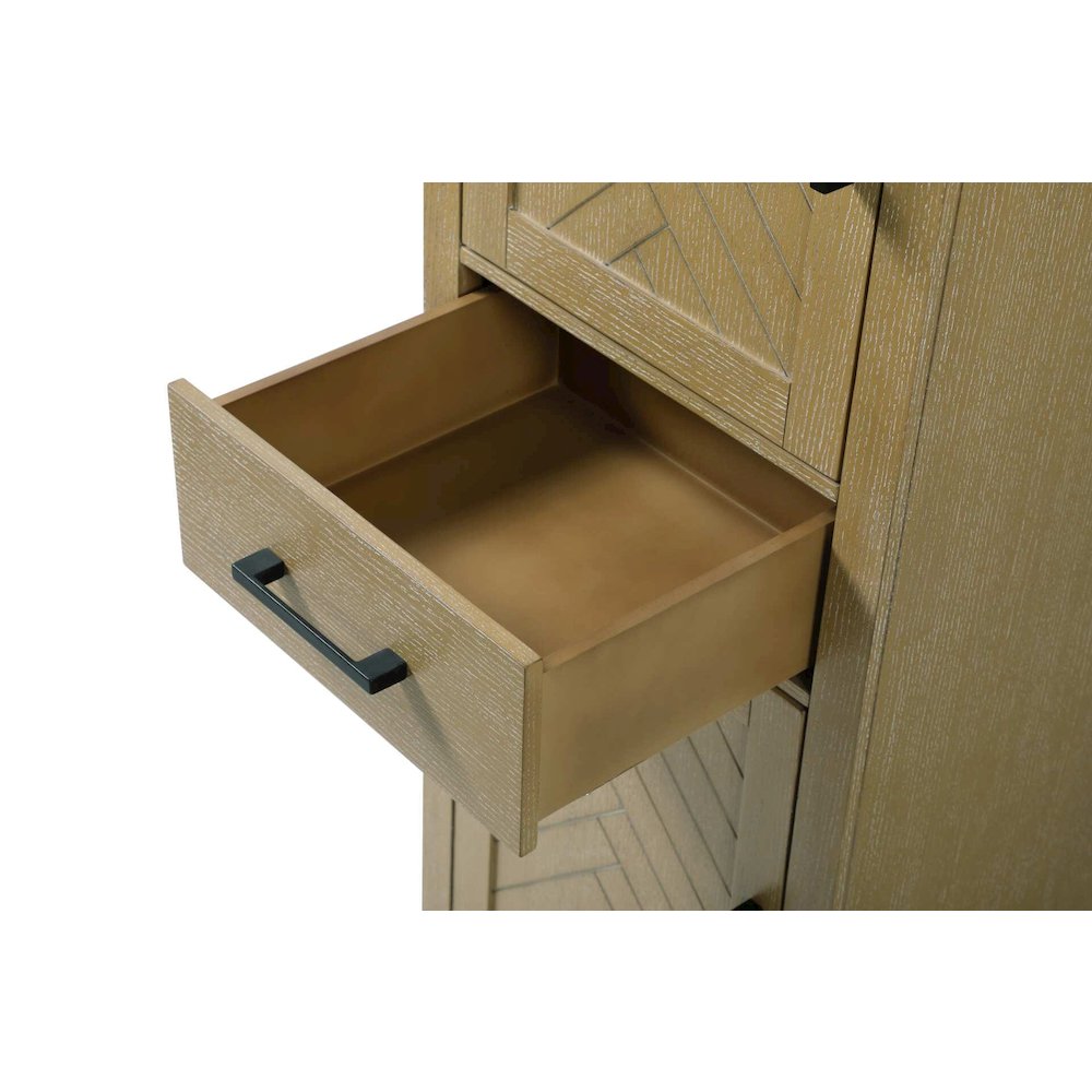 20 inch Bath Storage Cabinet in Linen oak. Picture 5