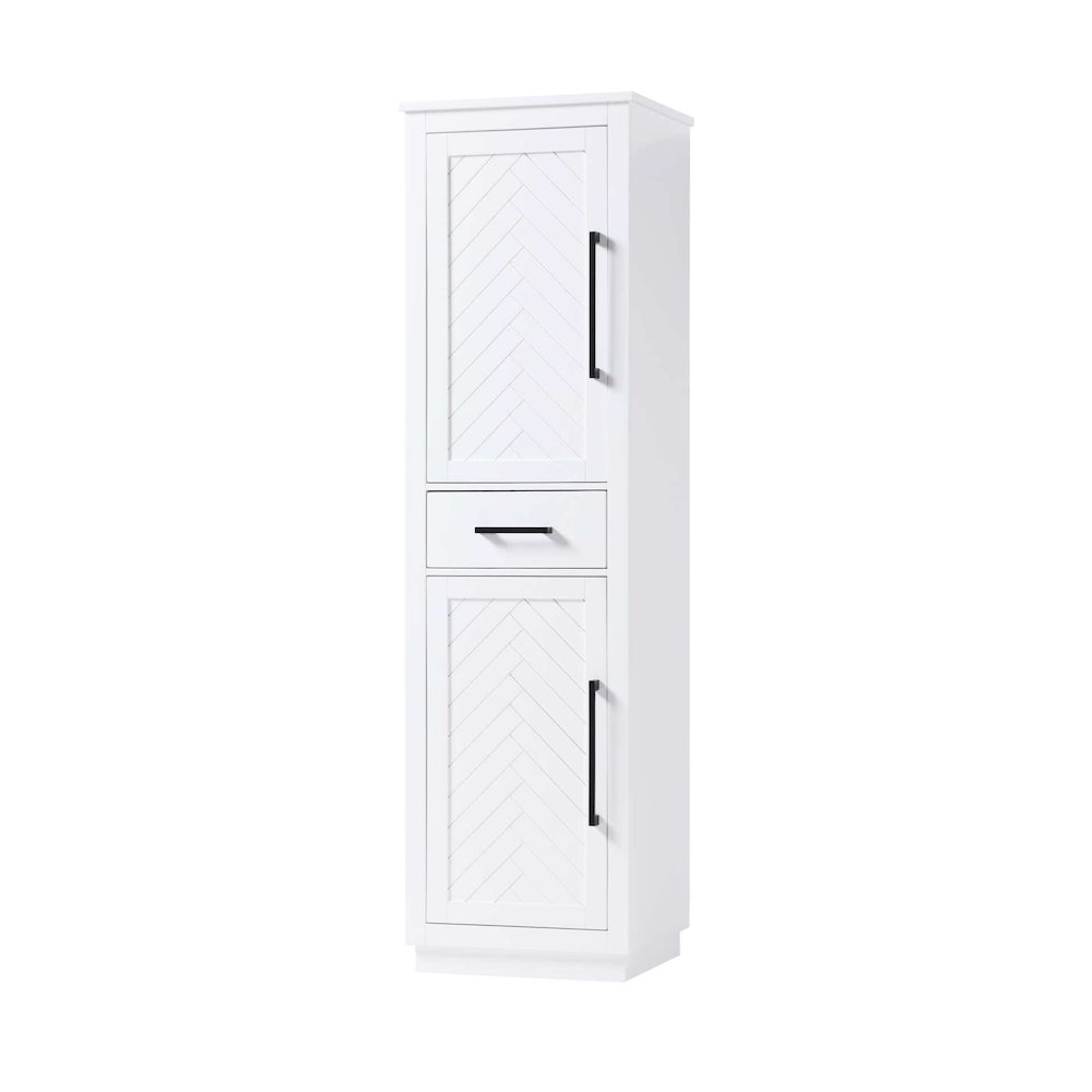 20 inch Bath Storage Cabinet in White. Picture 1