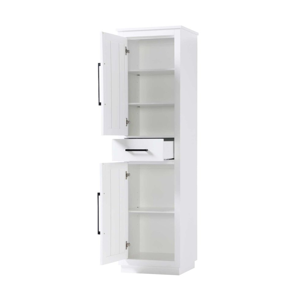 20 inch Bath Storage Cabinet in White. Picture 2