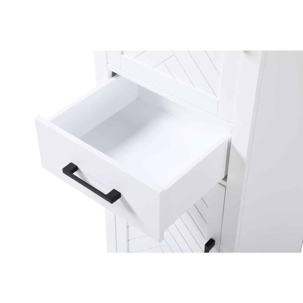 20 inch Bath Storage Cabinet in White. Picture 4