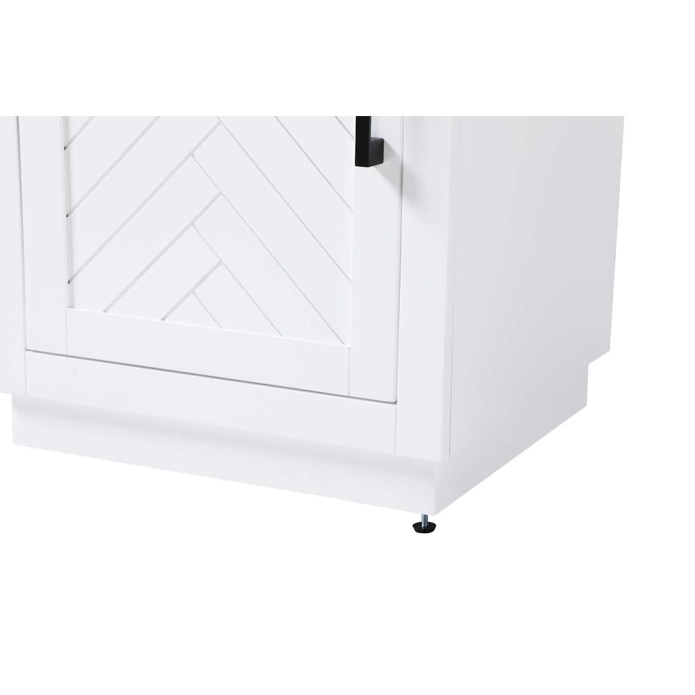 20 inch Bath Storage Cabinet in White. Picture 6