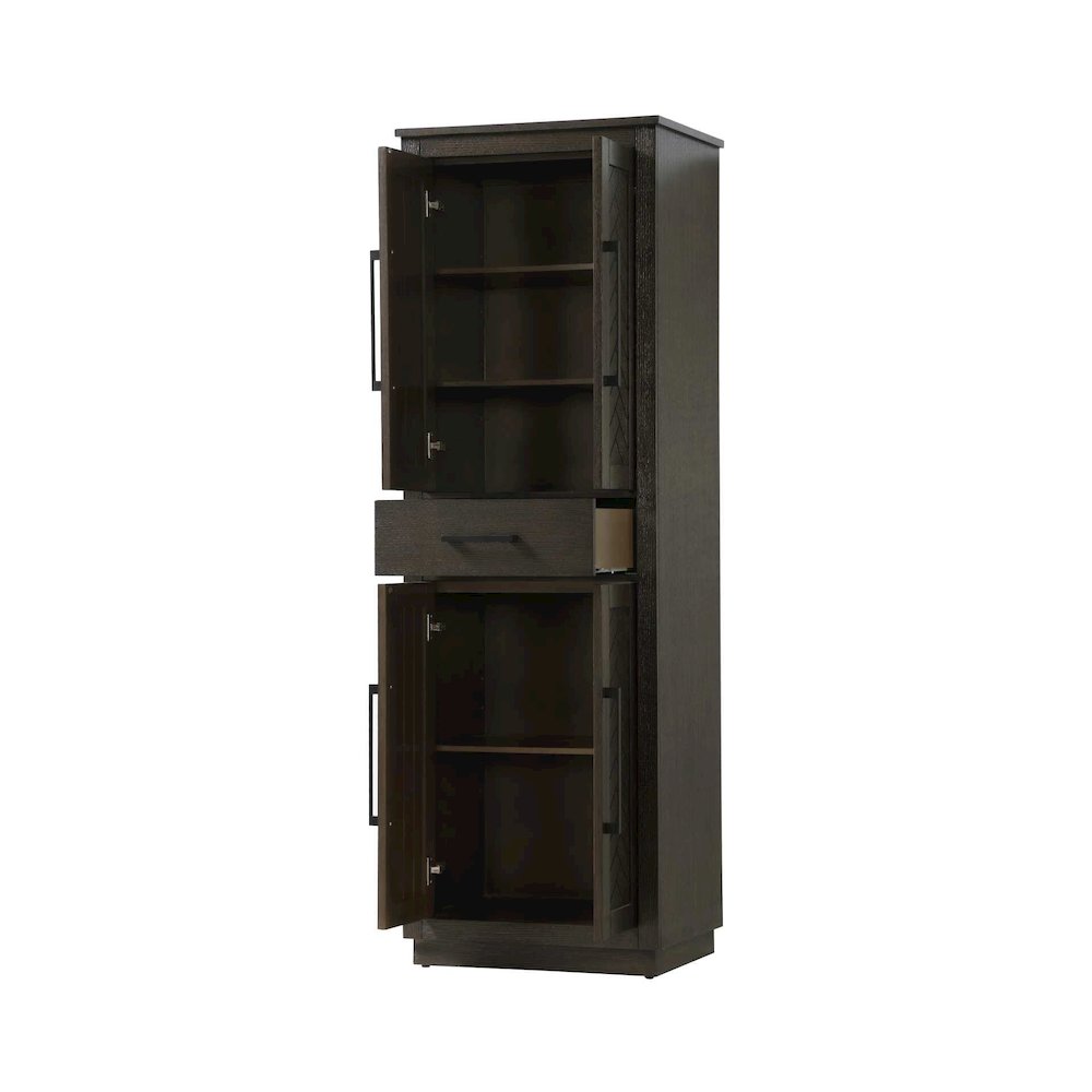24 inch Bath Storage Cabinet in Chocolate Oak. Picture 2