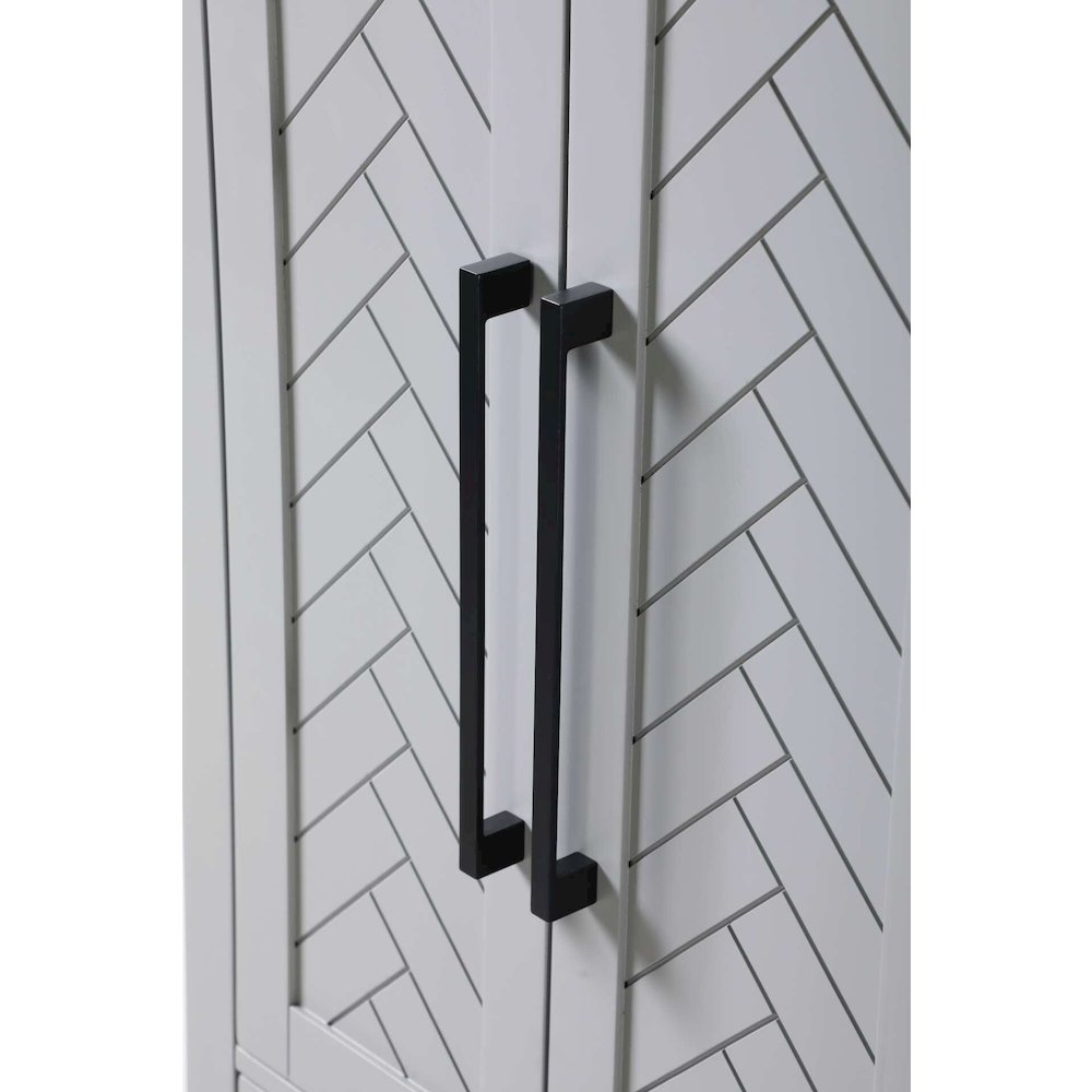 24 inch Bath Storage Cabinet in Grey. Picture 3