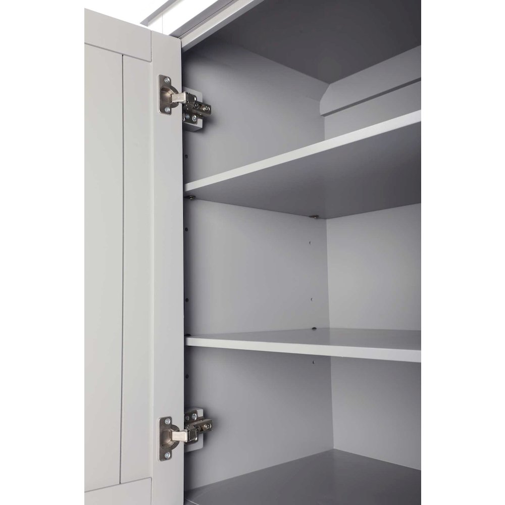 24 inch Bath Storage Cabinet in Grey. Picture 5