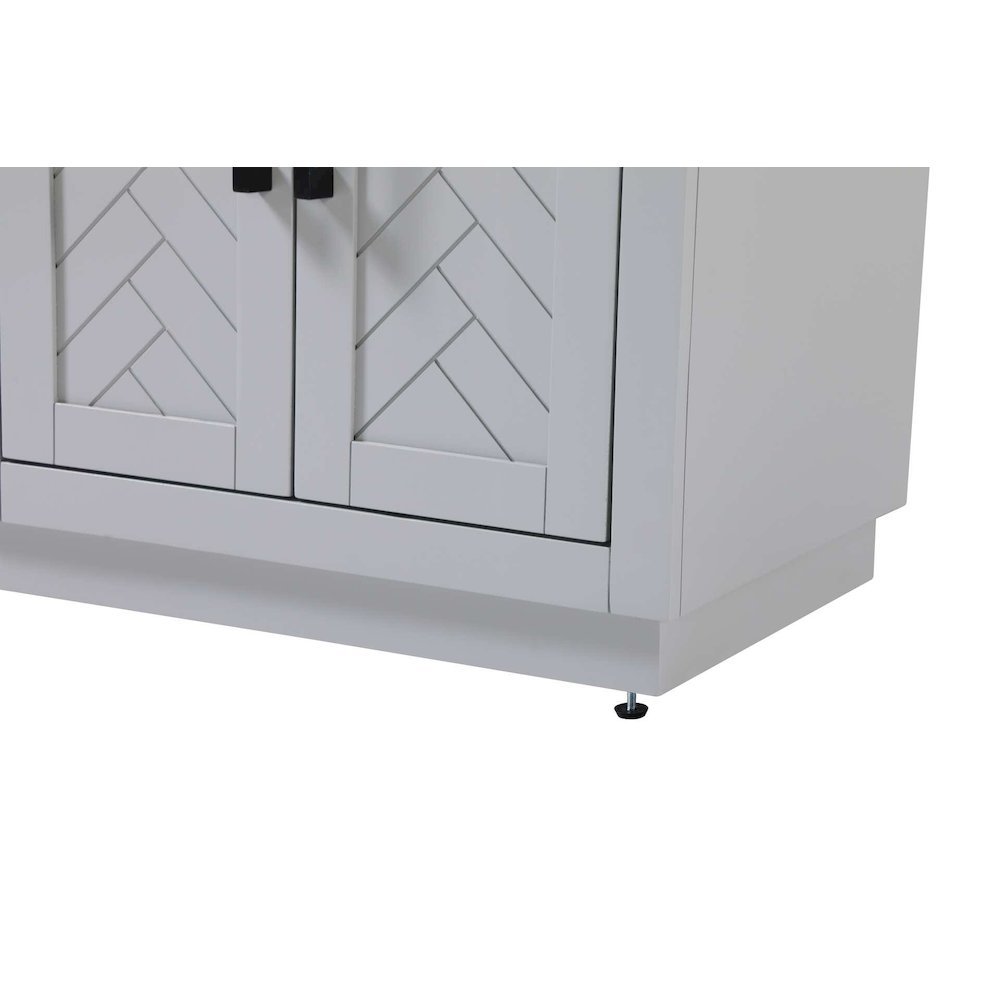 24 inch Bath Storage Cabinet in Grey. Picture 6