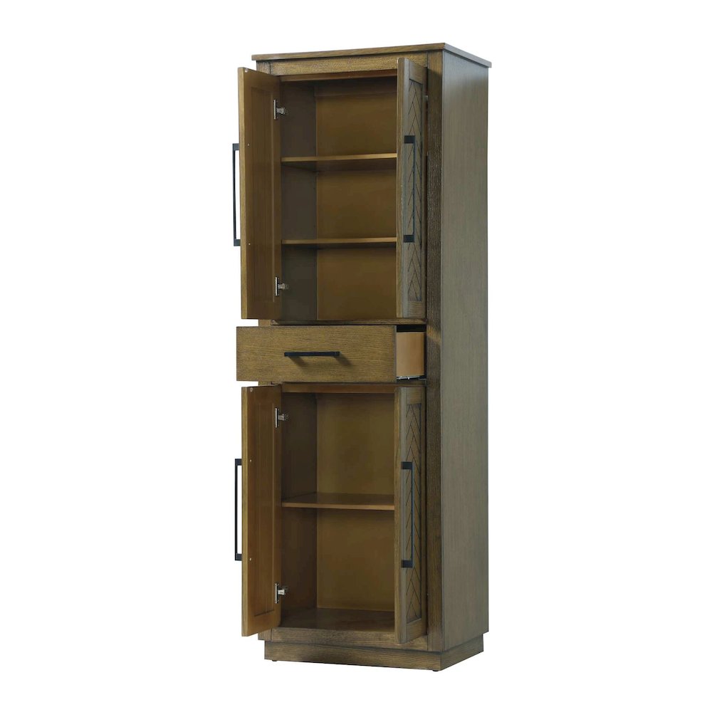 24 inch Bath Storage Cabinet in Hazel Oak. Picture 2