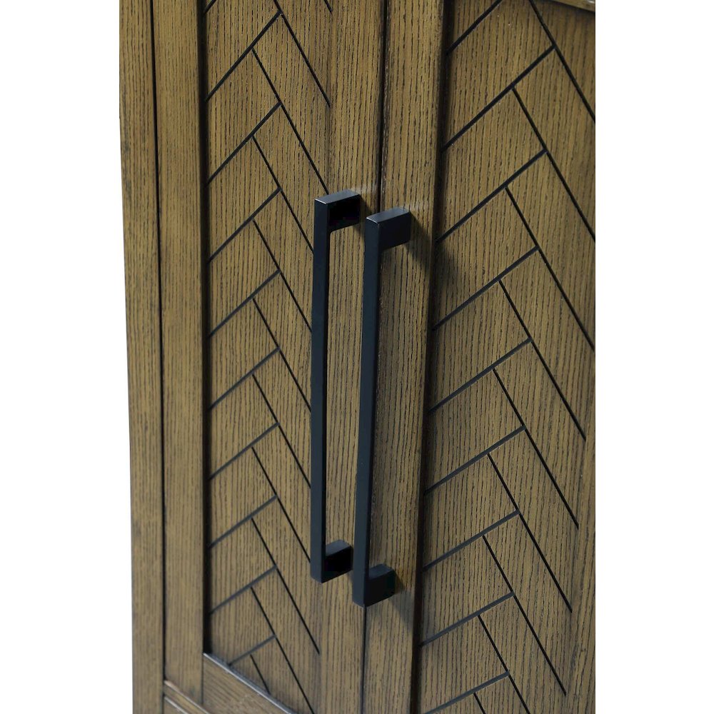 24 inch Bath Storage Cabinet in Hazel Oak. Picture 4