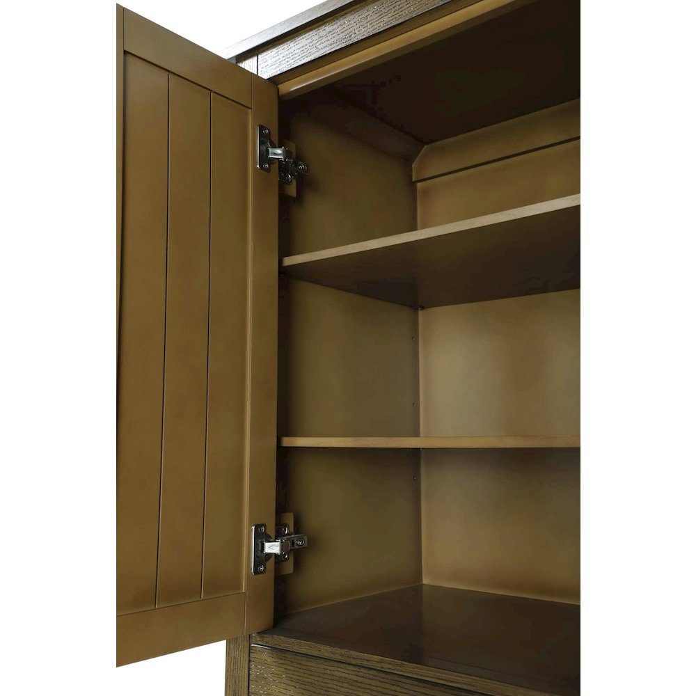 24 inch Bath Storage Cabinet in Hazel Oak. Picture 6