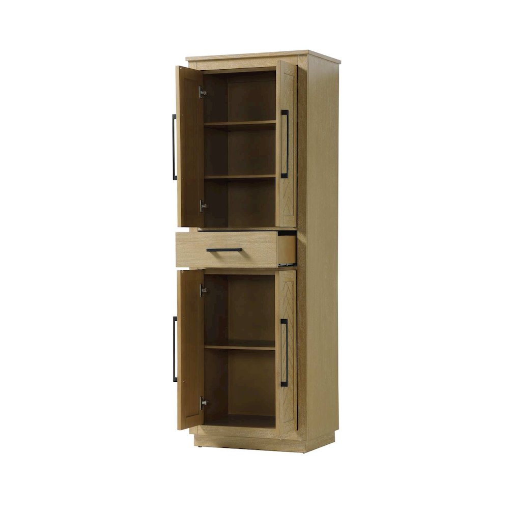 24 inch Bath Storage Cabinet in Linen oak. Picture 2