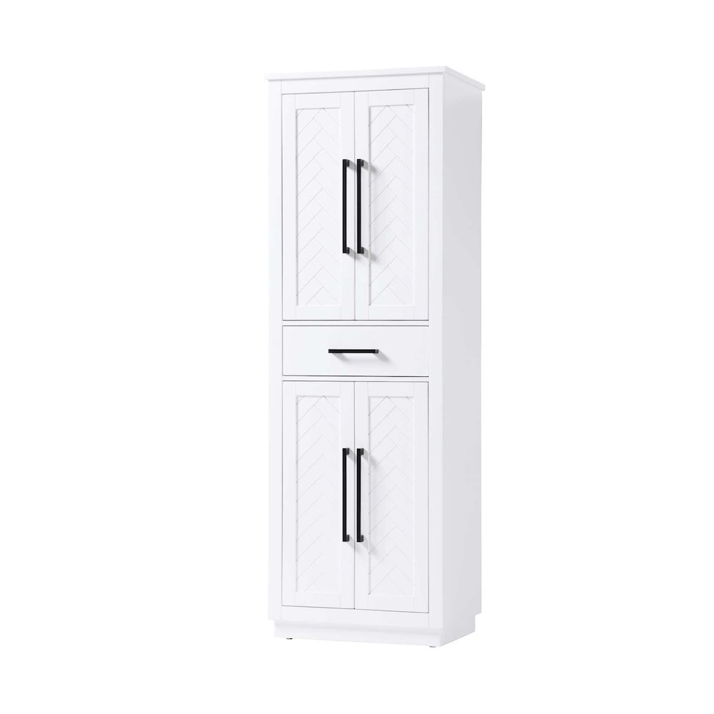 24 inch Bath Storage Cabinet in White. Picture 1