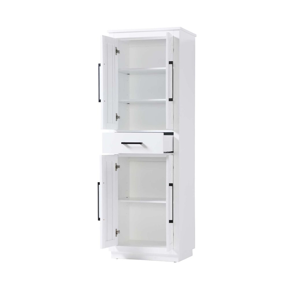 24 inch Bath Storage Cabinet in White. Picture 2