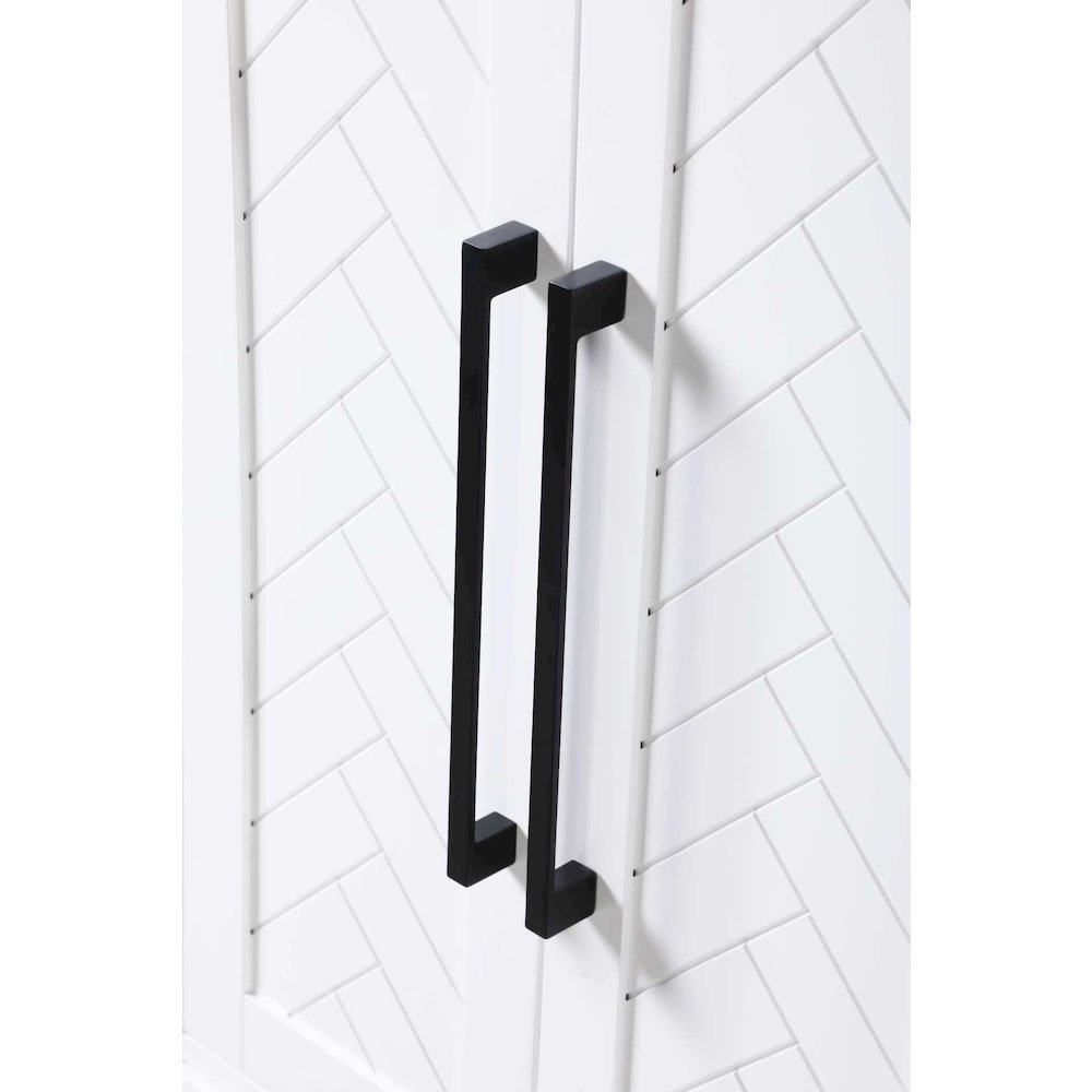 24 inch Bath Storage Cabinet in White. Picture 3