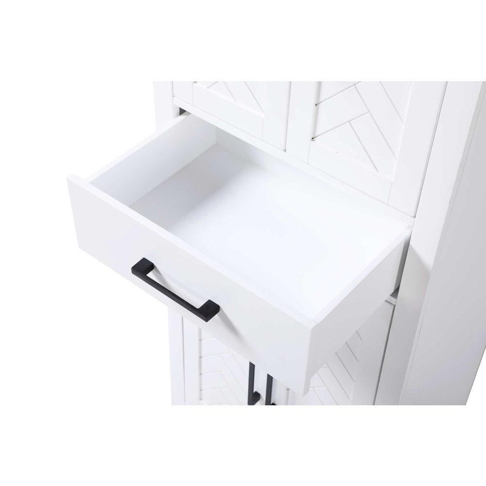 24 inch Bath Storage Cabinet in White. Picture 4