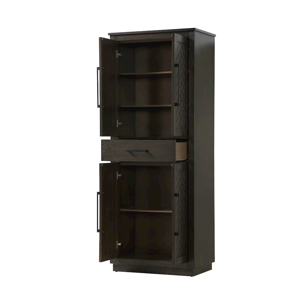 28 inch Bath Storage Cabinet in Chocolate Oak. Picture 2