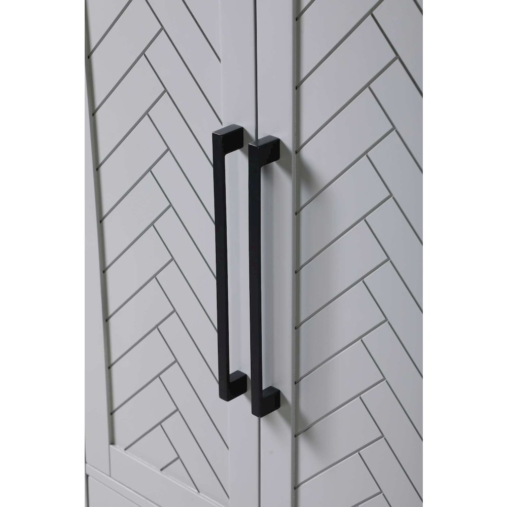 28 inch Bath Storage Cabinet in Grey. Picture 3